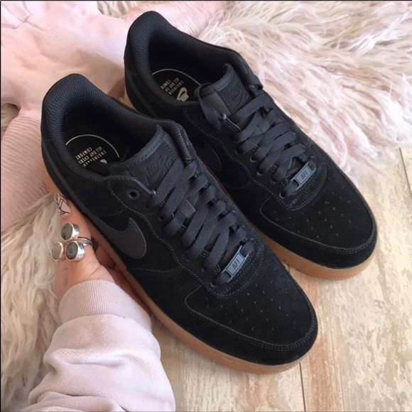 NWT Nike Air Force 1 Black Suede - Picture 8 of 8